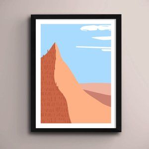 2/$35 Modern Minimalist Boho Lanscape Wall Art Print Home Decor [No Frame]